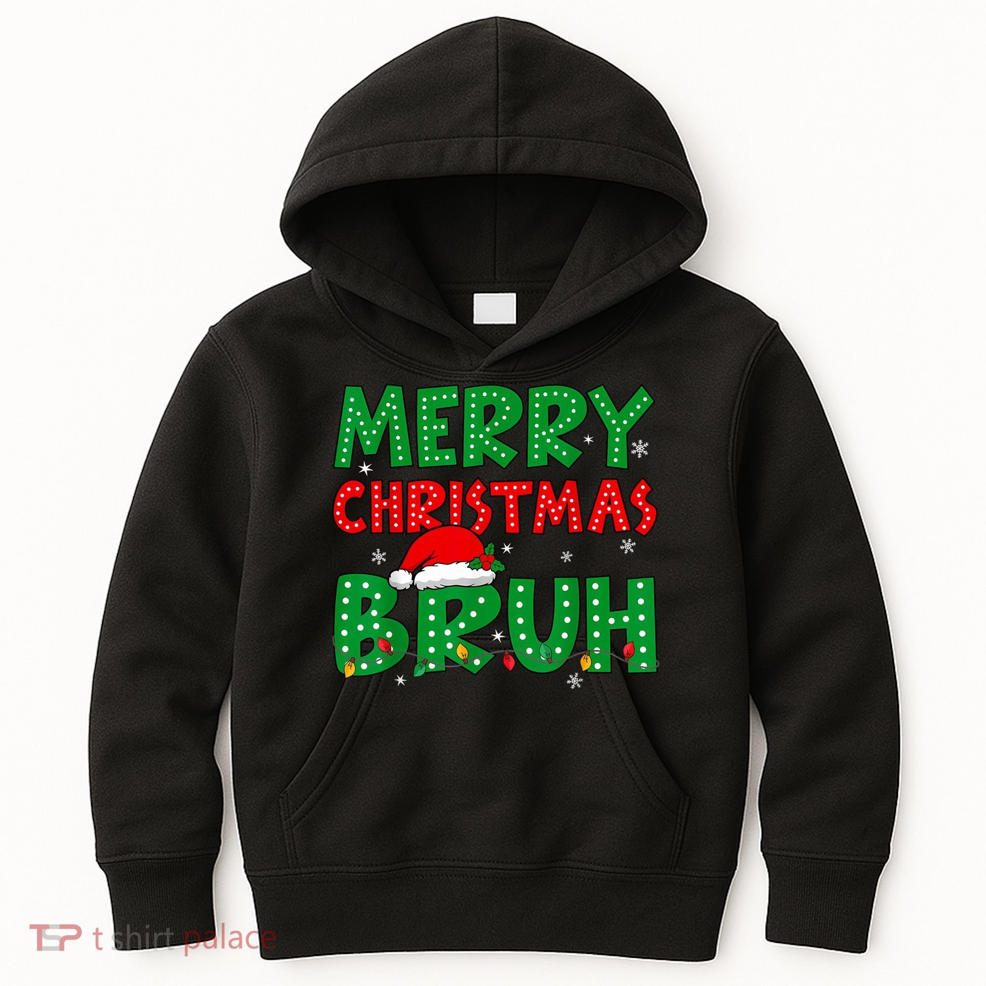 Bruh Meme Funny Saying Bro Greeting Teens Boy Christmas Kids Hoodie