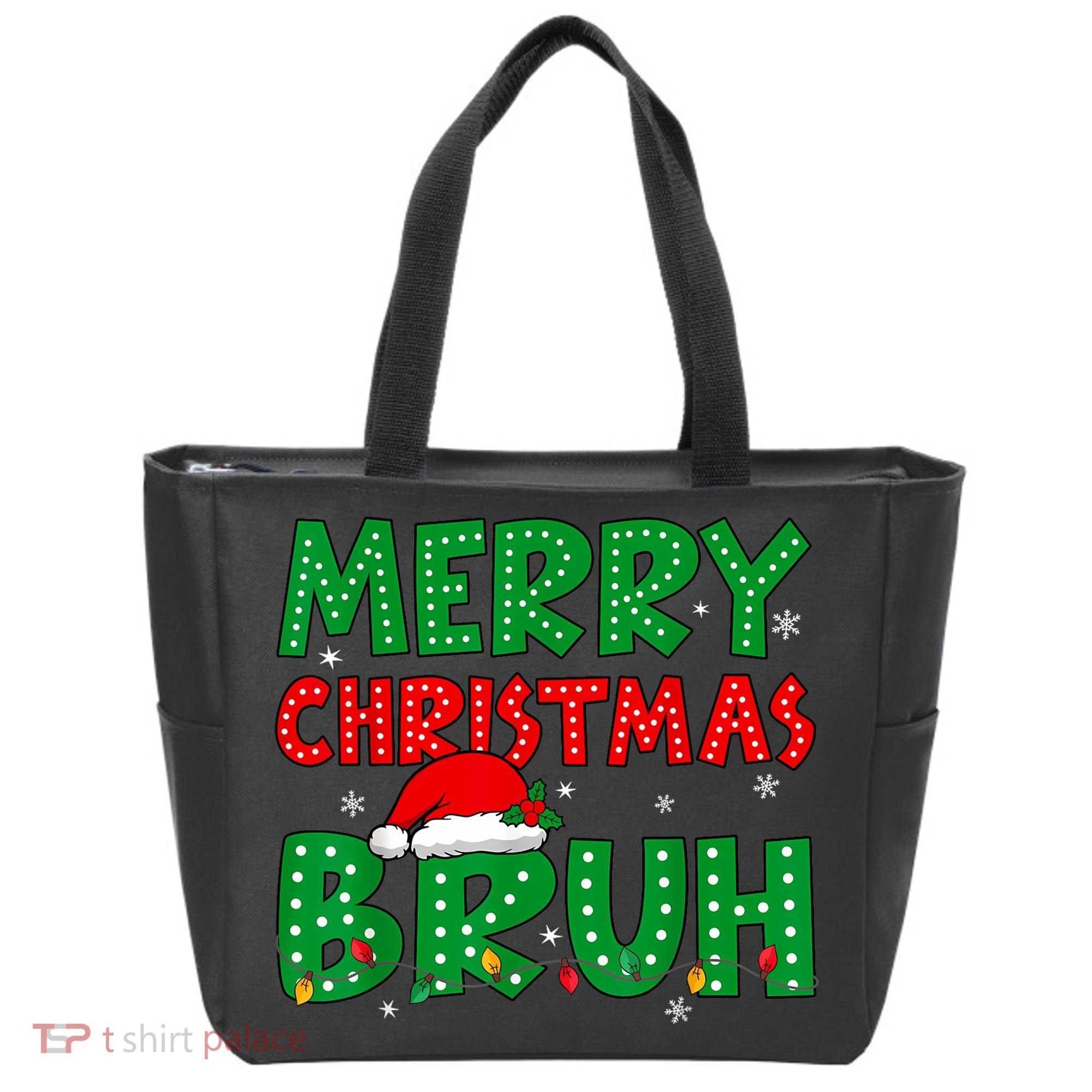 Bruh Meme Funny Saying Bro Greeting Teens Boy Christmas Tote Bag