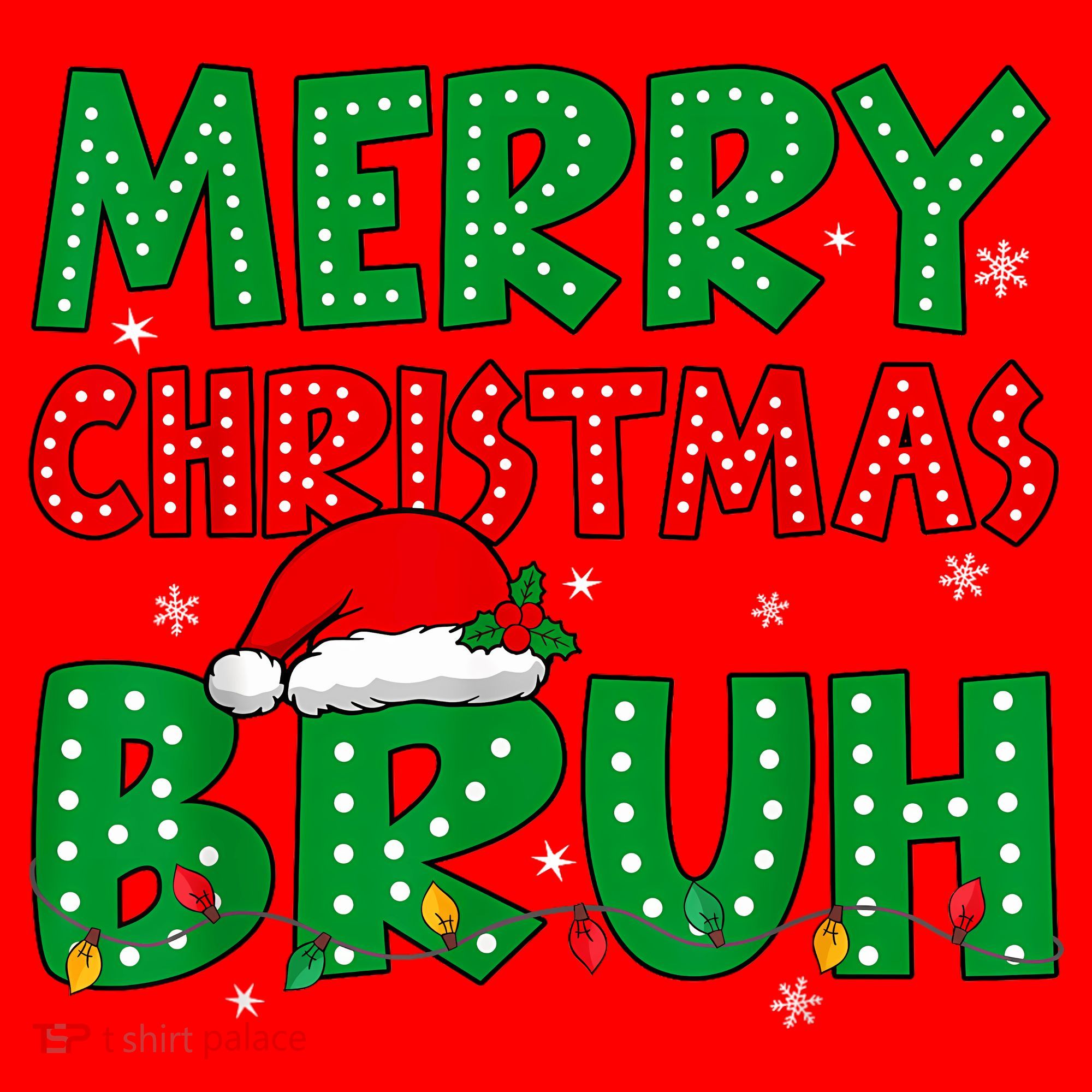 Bruh Meme Funny Saying Bro Greeting Teens Boy Christmas Santa Hat