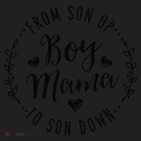 Boy Mama From Son Up To Sun Down MotherS Day Funny Mom Beanie thumb 2