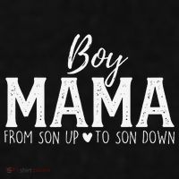 Boy Mama From Son Upto Son Down Funny MotherS Day Fun Mom Ladies PosiCharge Tri-Blend Wicking Tank thumb 2