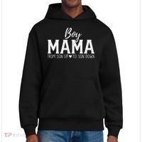 Boy Mama From Son Upto Son Down Funny MotherS Day Fun Mom District V.I.T. Heavyweight Hoodie thumb 0