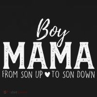 Boy Mama From Son Upto Son Down Funny MotherS Day Fun Mom Ornament thumb 1