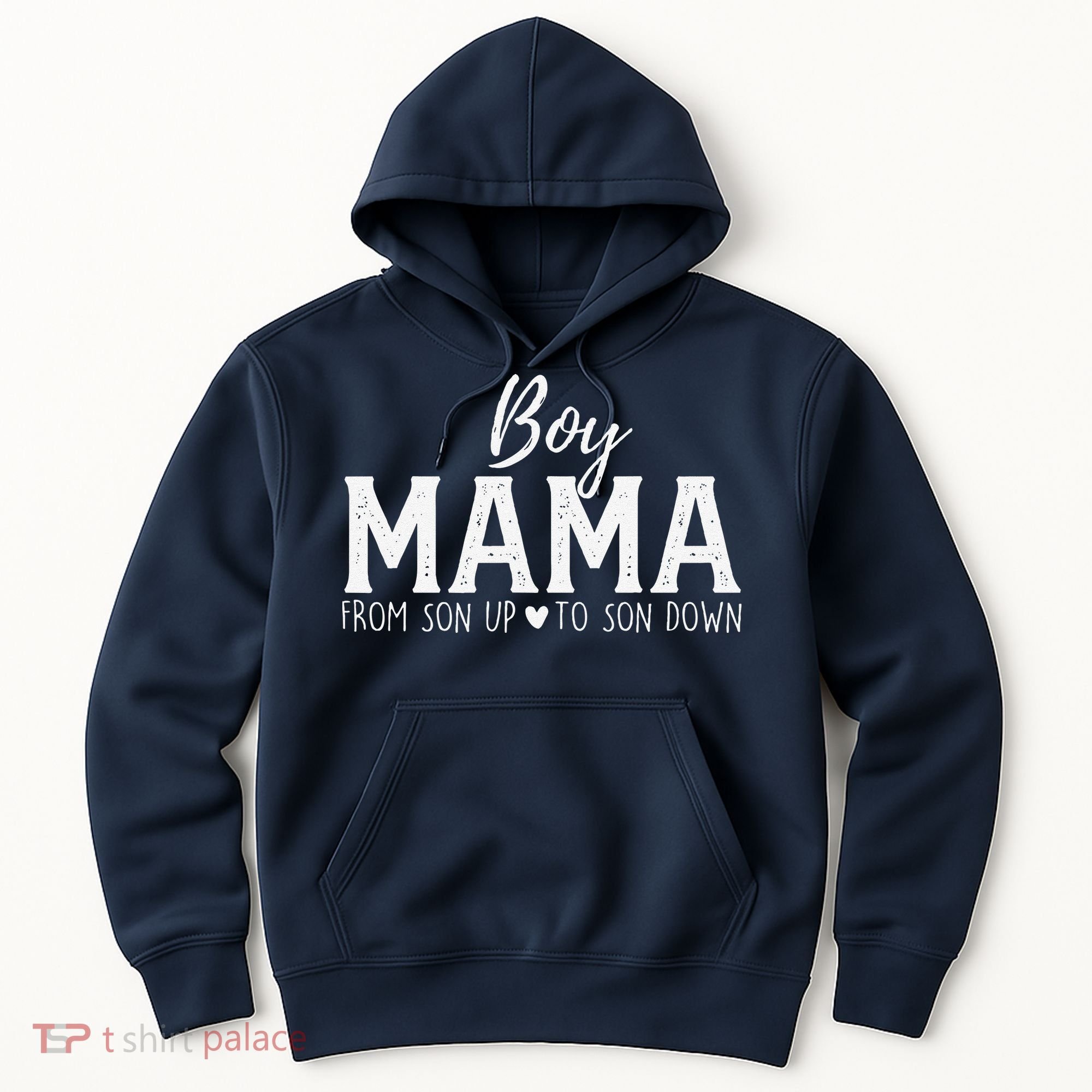 Boy Mama From Son Upto Son Down Funny MotherS Day Fun Mom Hoodie