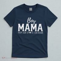 Boy Mama From Son Upto Son Down Funny MotherS Day Fun Mom T-Shirt thumb 5
