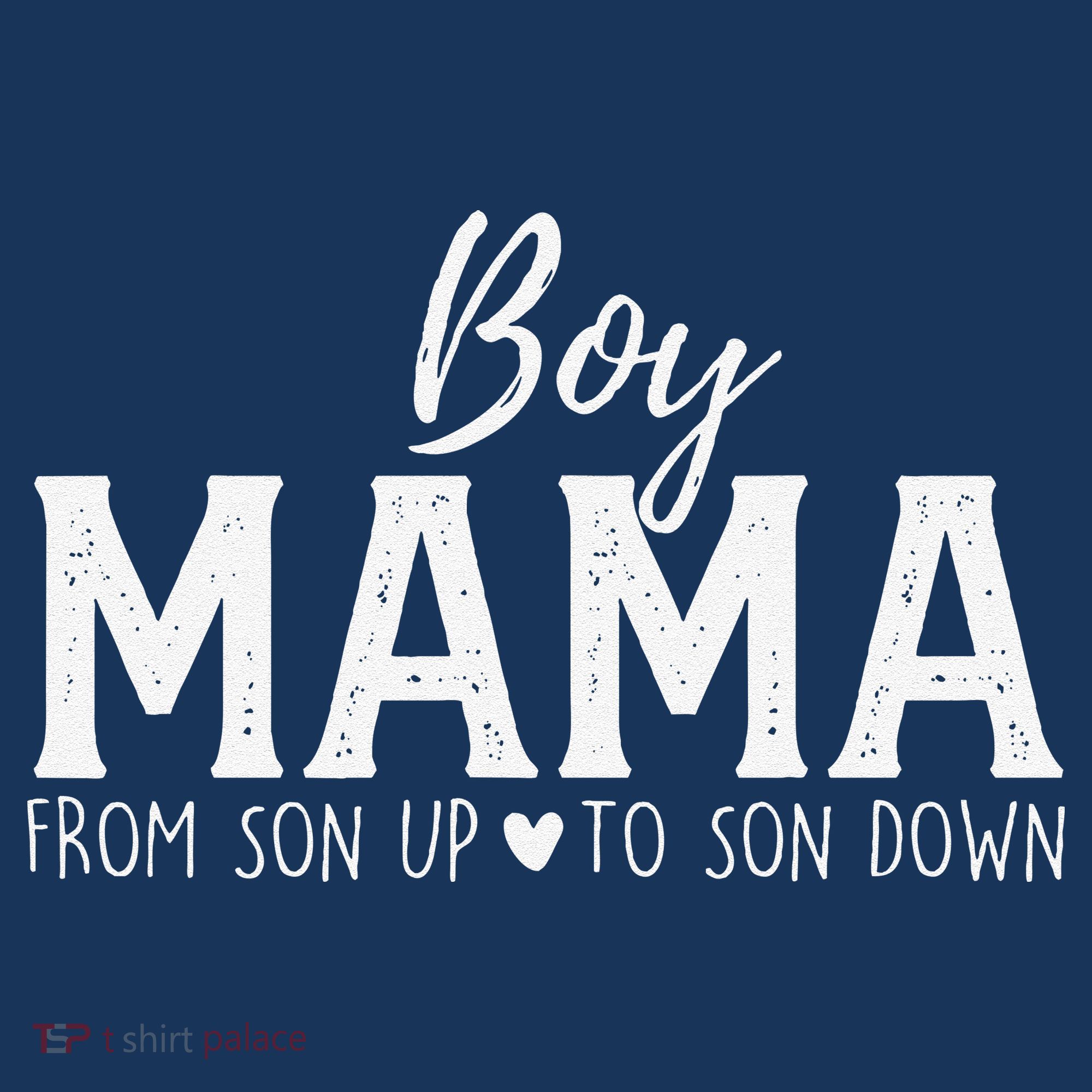 Boy Mama From Son Upto Son Down Funny MotherS Day Fun Mom Women's Hoodie