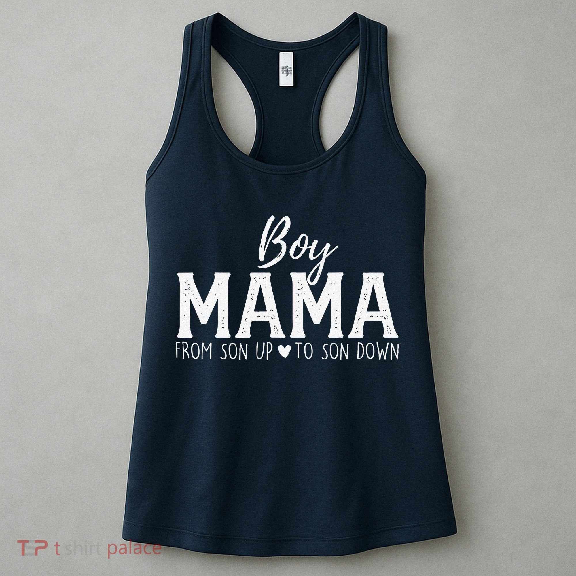 Boy Mama From Son Upto Son Down Funny MotherS Day Fun Mom Women's Tank Top