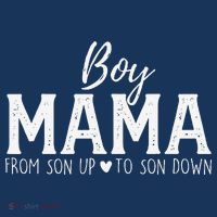 Boy Mama From Son Upto Son Down Funny MotherS Day Fun Mom Baby Bodysuit thumb 2
