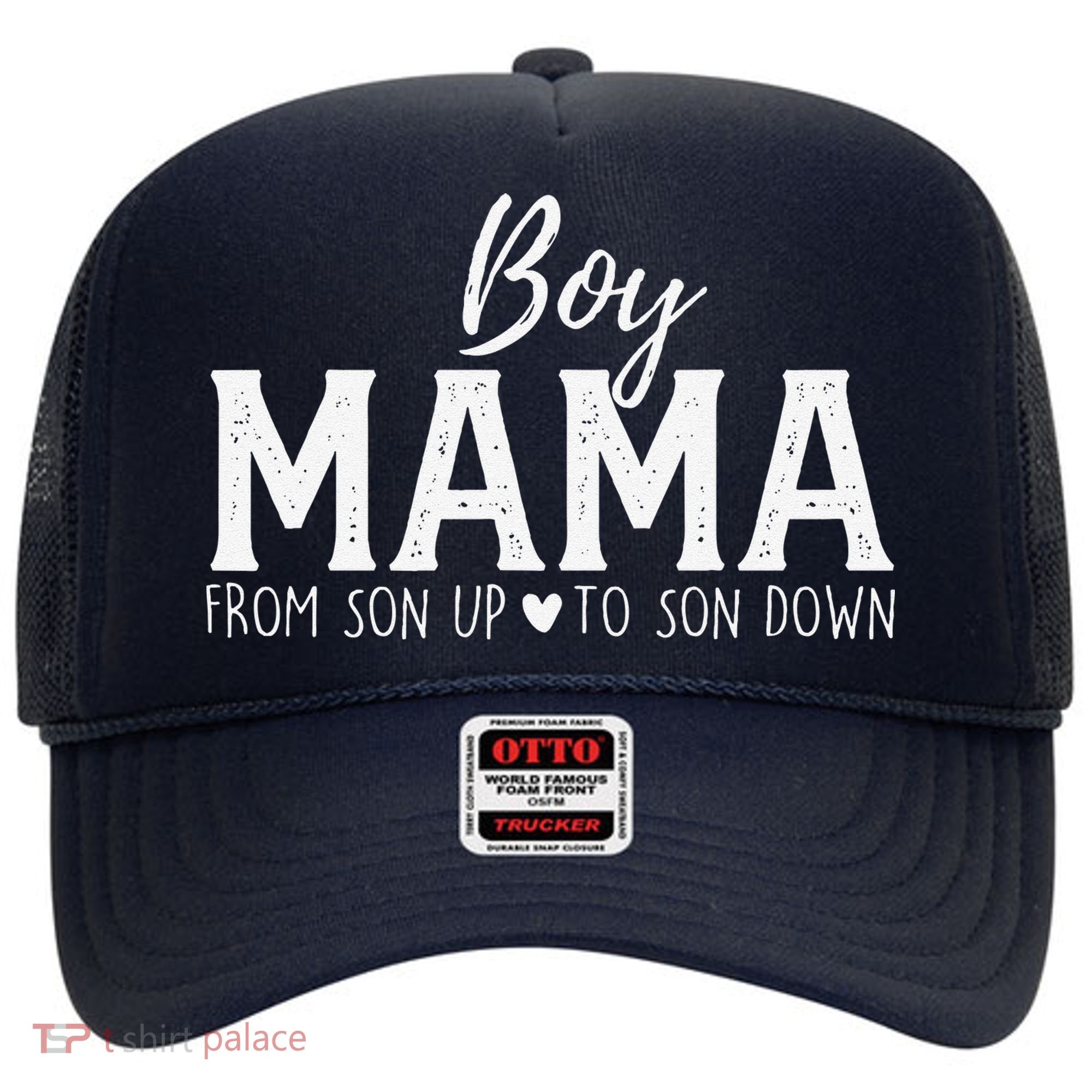 Boy Mama From Son Upto Son Down Funny MotherS Day Fun Mom Hat