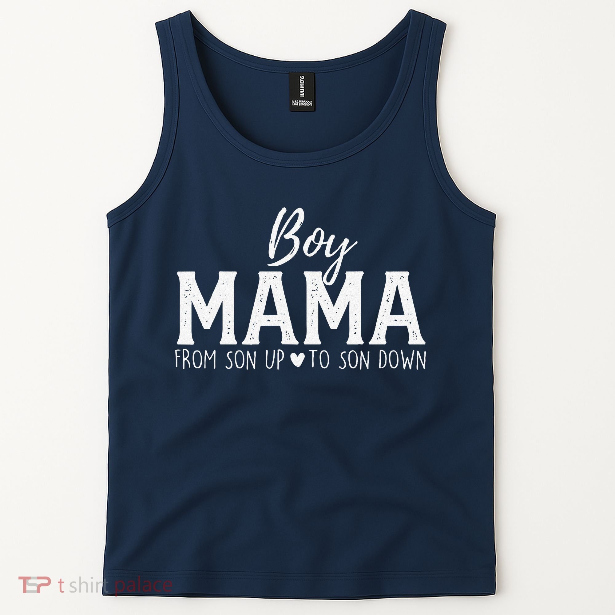 Boy Mama From Son Upto Son Down Funny MotherS Day Fun Mom Tank Top