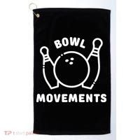Bowl Movements Funny Bowling Team Golf Towel thumb 0