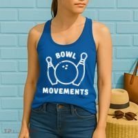 Bowl Movements Funny Bowling Team Women's Tank Top thumb 2
