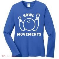 Bowl Movements Funny Bowling Team Women's Long Sleeve Shirt thumb 0