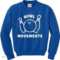 Bowl Movements Funny Bowling Team Kids Sweatshirt thumb 0