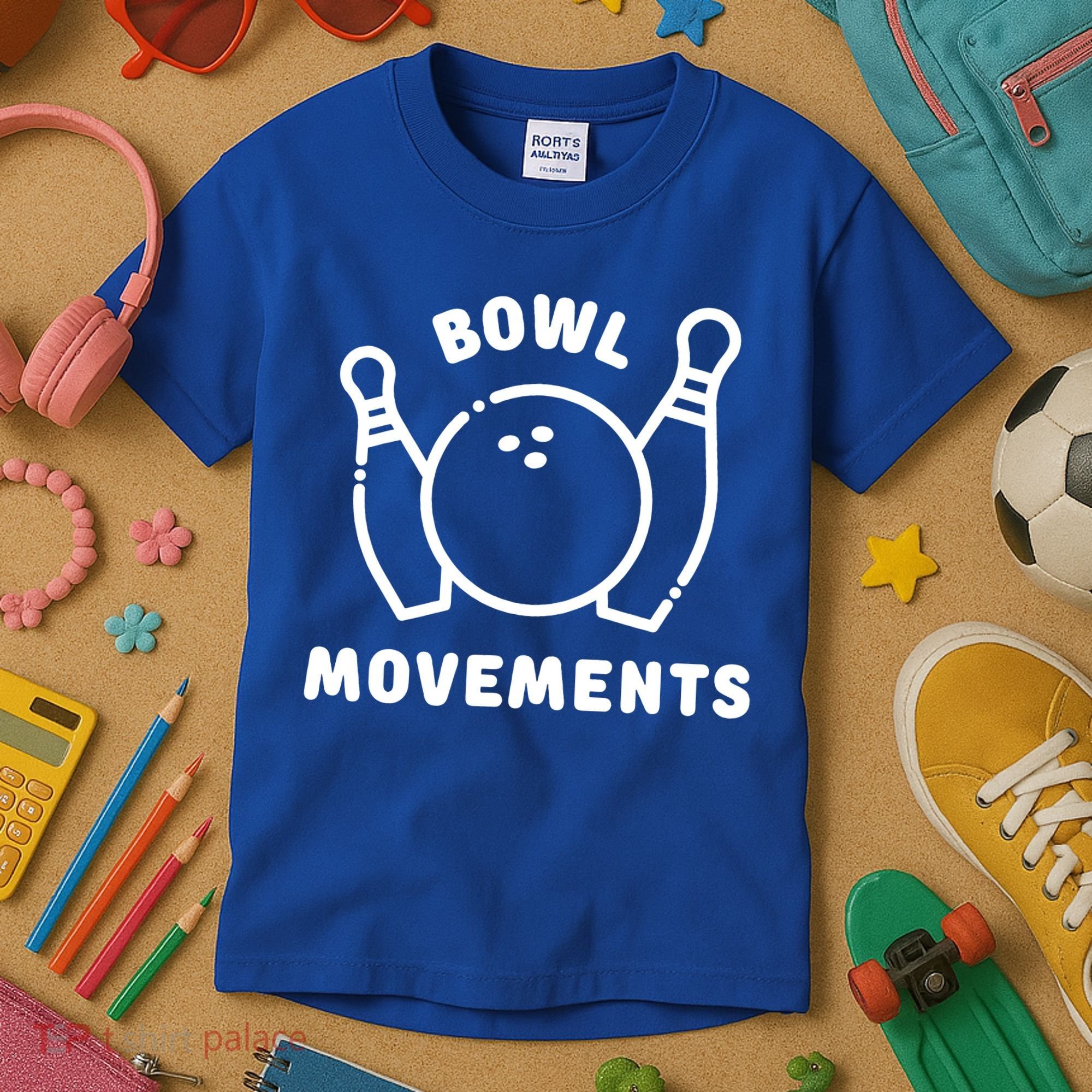 Bowl Movements Funny Bowling Team Kids T-Shirt