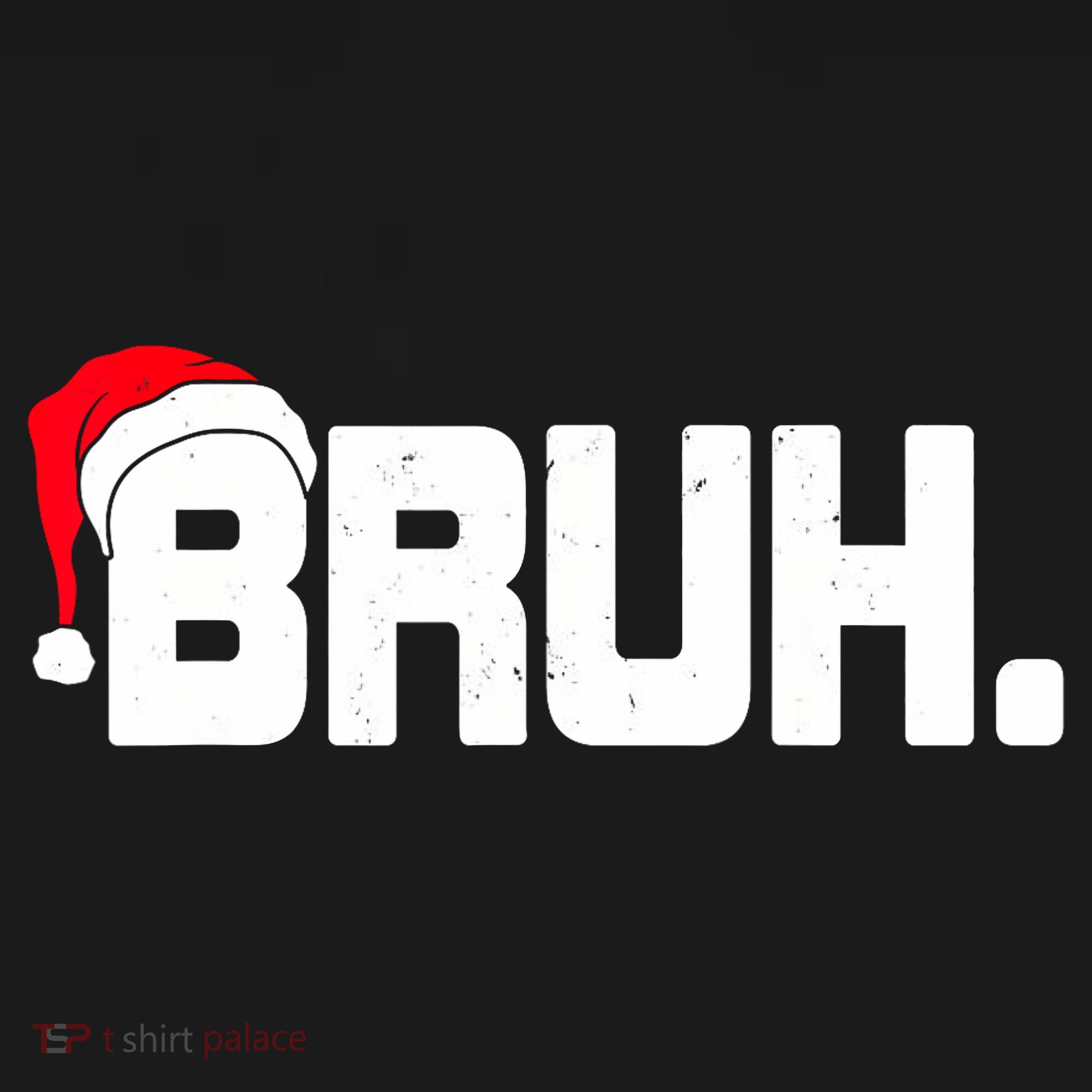 Bruh Meme Funny Christmas Holiday Teens Gifts Santa Hat Women's Hoodie