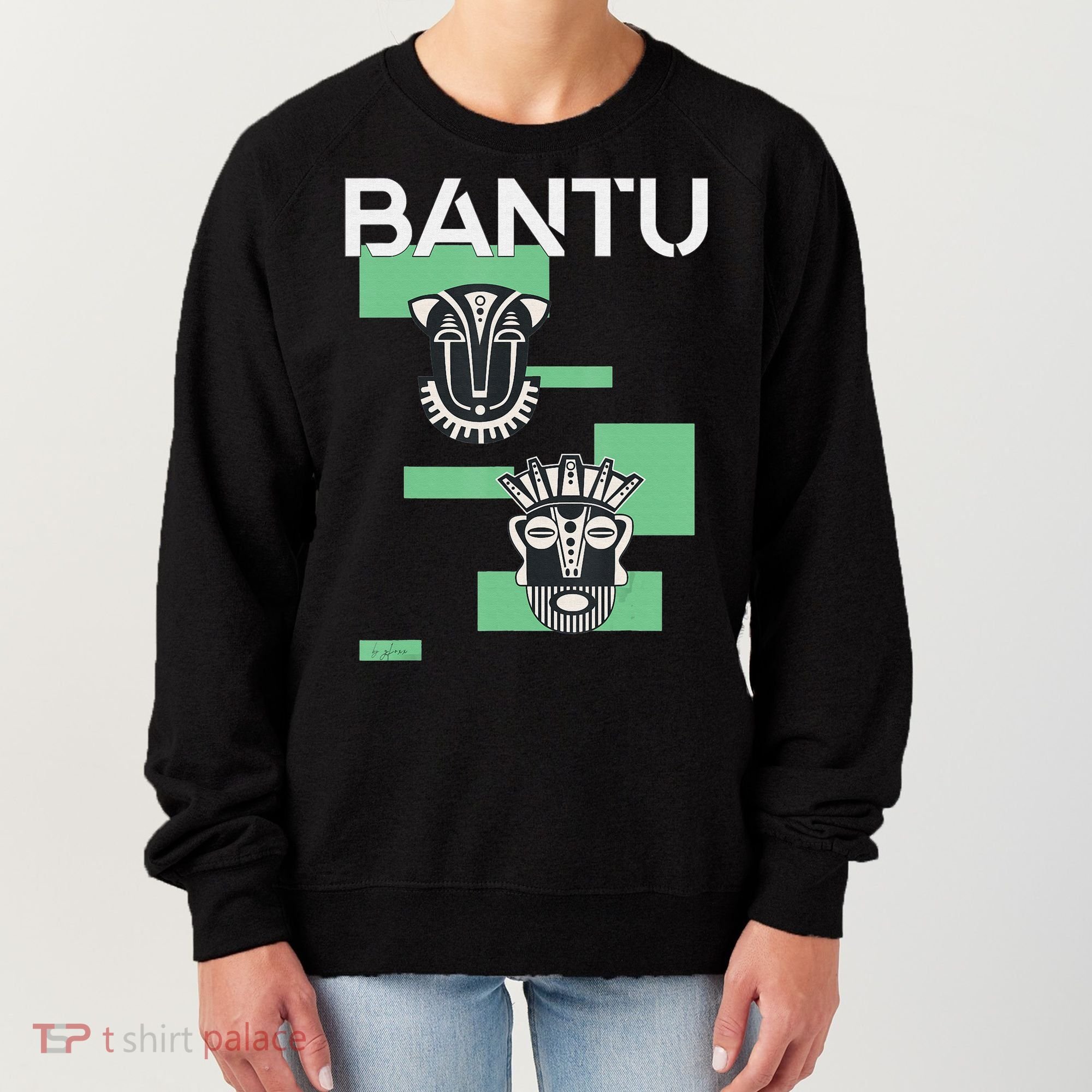 Bantu Mask funny African American Women's Sweatshirt