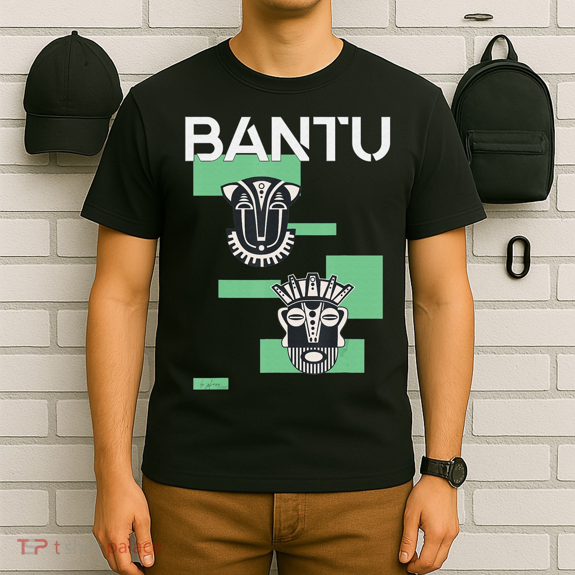 Bantu Mask funny African American T-Shirt