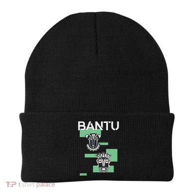 Bantu Mask funny African American Beanie
