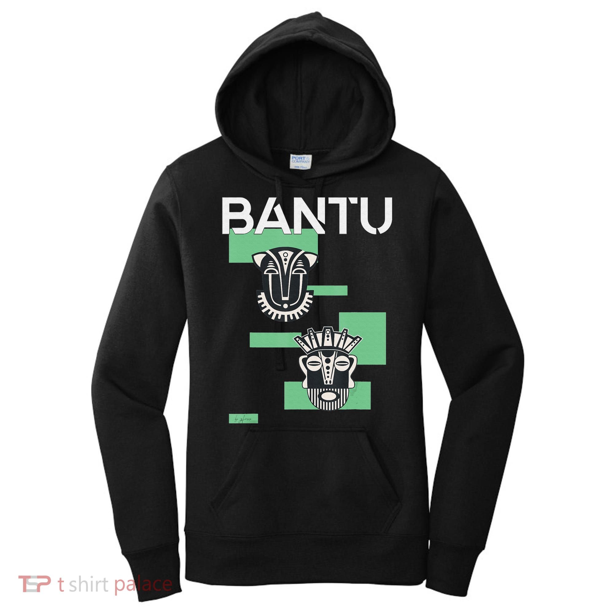 Bantu Mask funny African American Women's Hoodie
