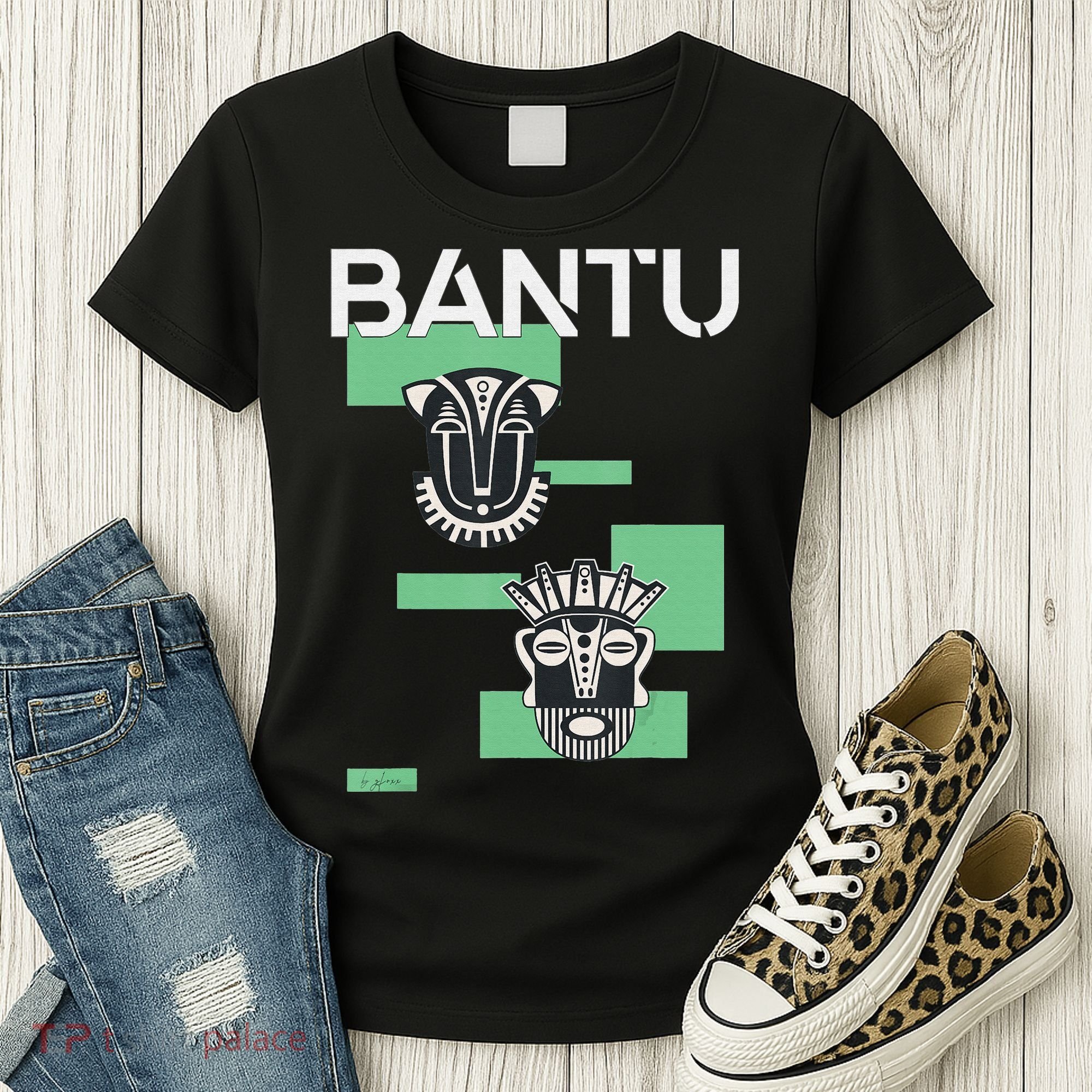 Bantu Mask funny African American Women's T-Shirt