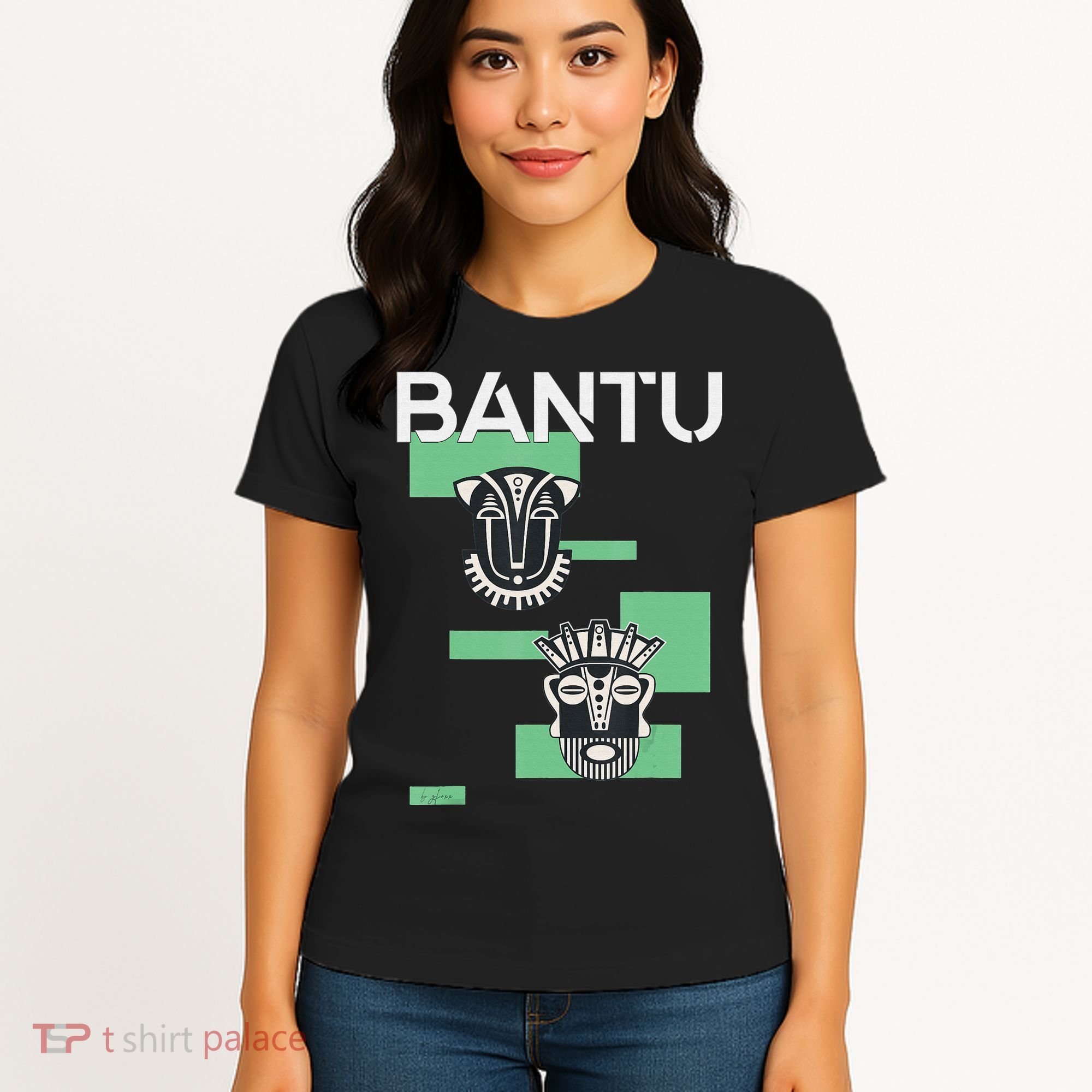 Bantu Mask funny African American Women's T-Shirt