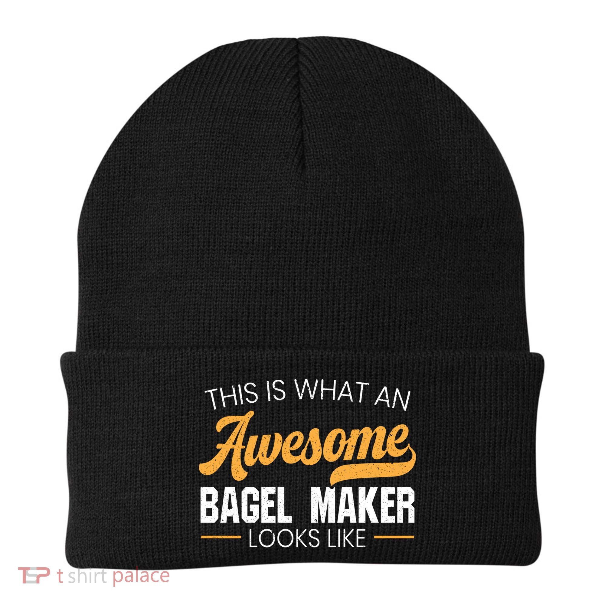 Bagel Maker Foodie Bread Bakery Food Jewish Sesame Sead Gift Beanie