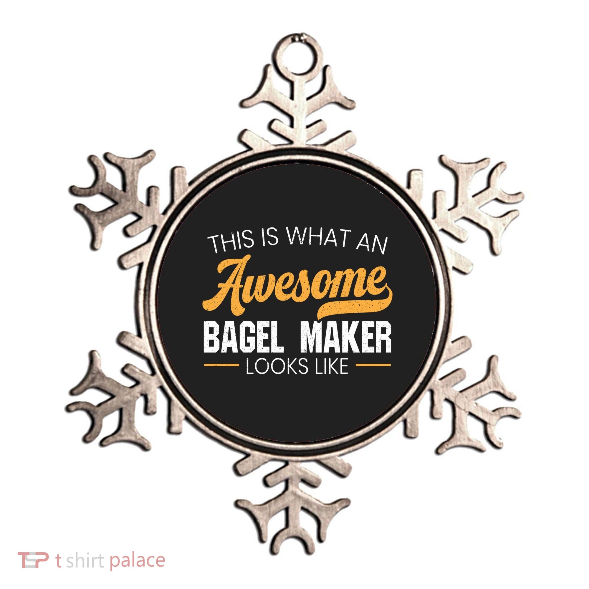 Bagel Maker Foodie Bread Bakery Food Jewish Sesame Sead Gift Ornament