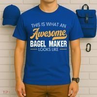 Bagel Maker Foodie Bread Bakery Food Jewish Sesame Sead Gift T-Shirt thumb 6