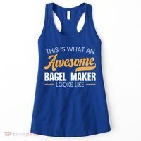 Bagel Maker Foodie Bread Bakery Food Jewish Sesame Sead Gift Women's Tank Top thumb 0
