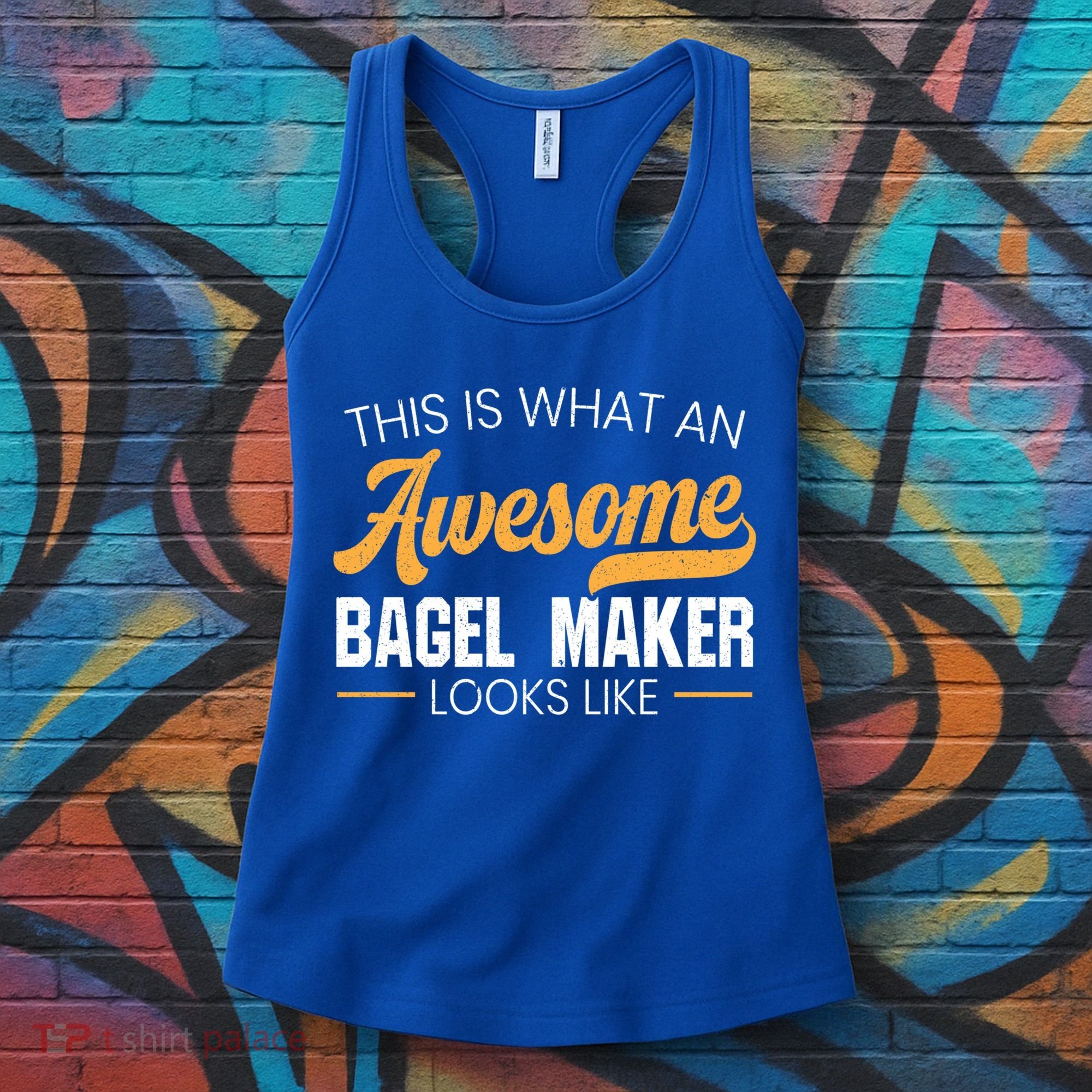 Bagel Maker Foodie Bread Bakery Food Jewish Sesame Sead Gift Women's Tank Top