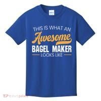 Bagel Maker Foodie Bread Bakery Food Jewish Sesame Sead Gift Kids T-Shirt thumb 0