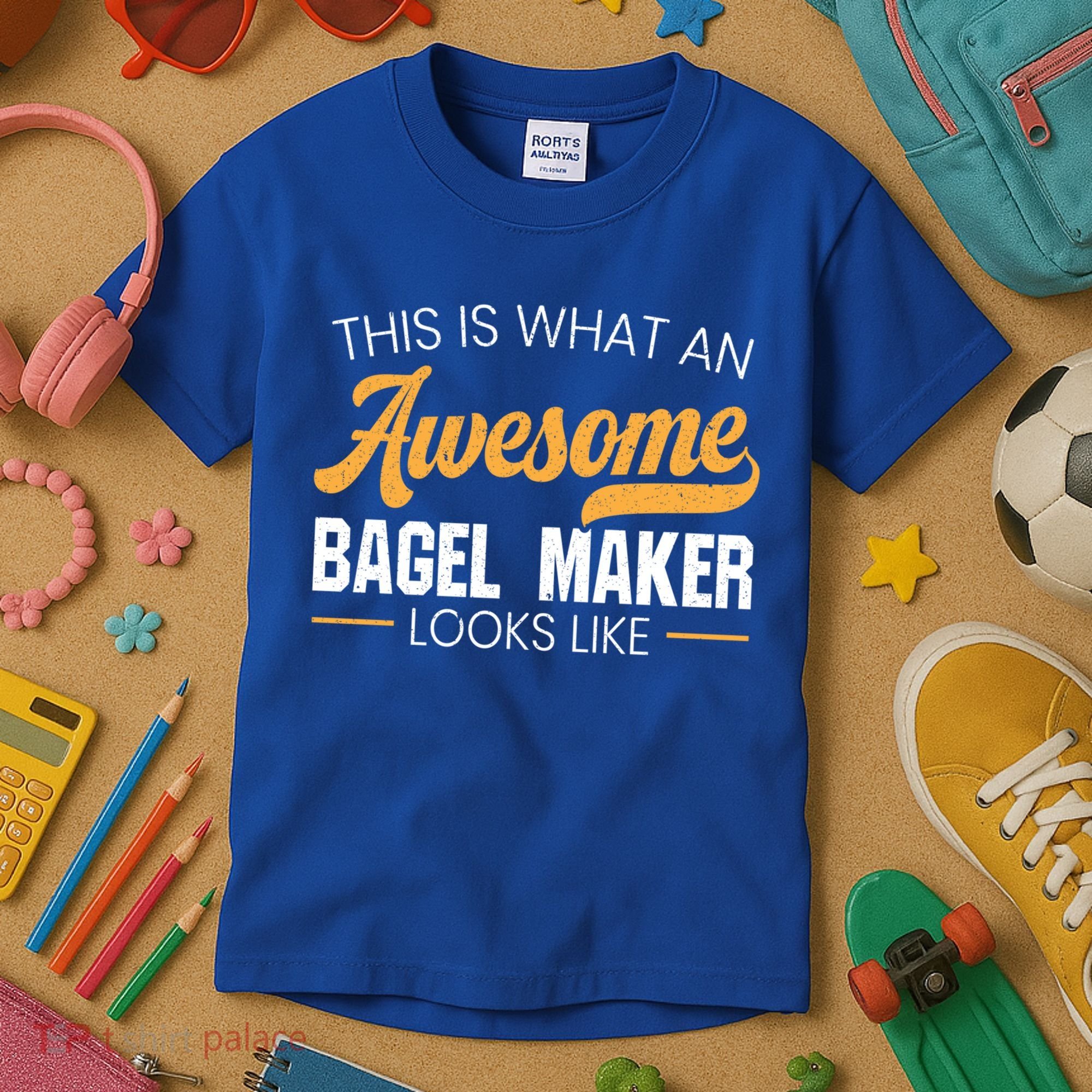 Bagel Maker Foodie Bread Bakery Food Jewish Sesame Sead Gift Kids T-Shirt