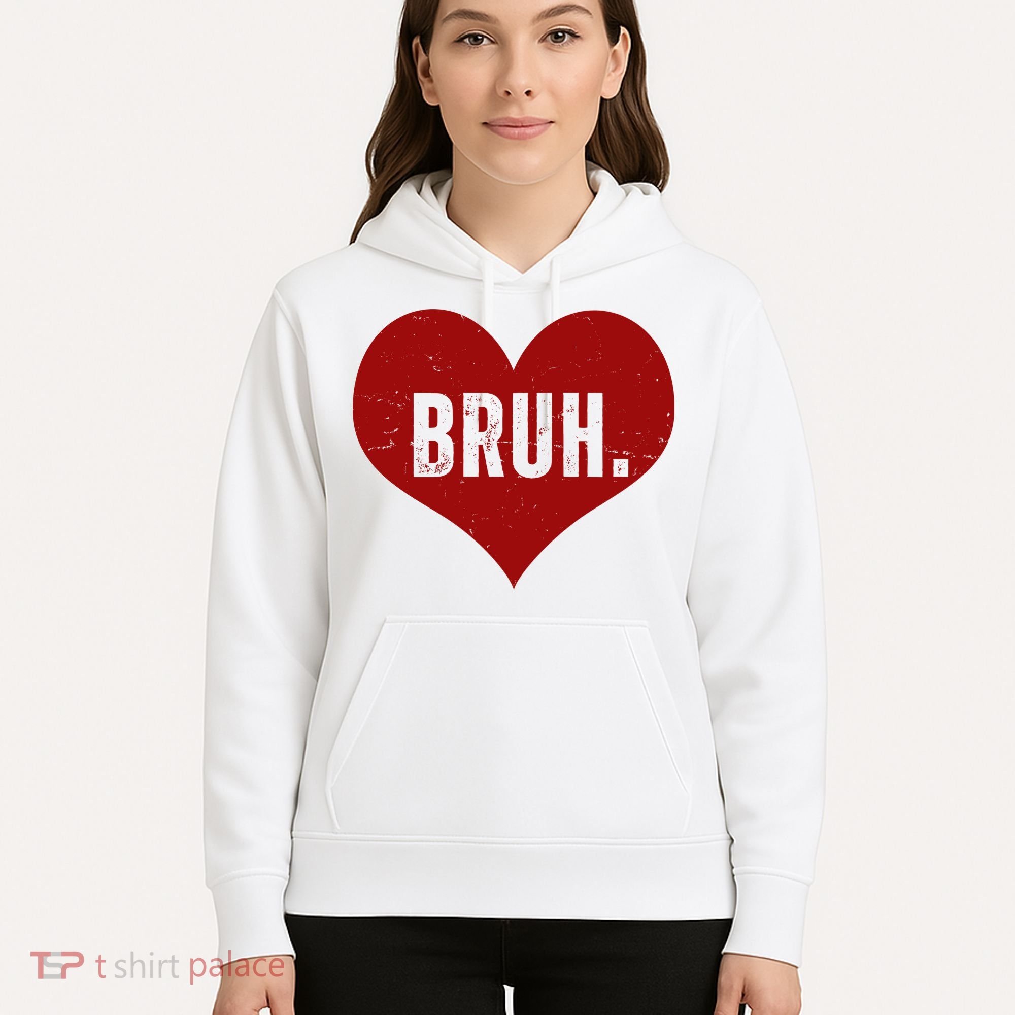 Bruh Meme Funny Valentine Hoodie