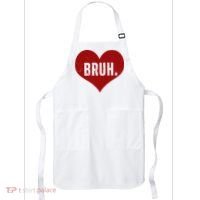 Bruh Meme Funny Valentine Apron thumb 0