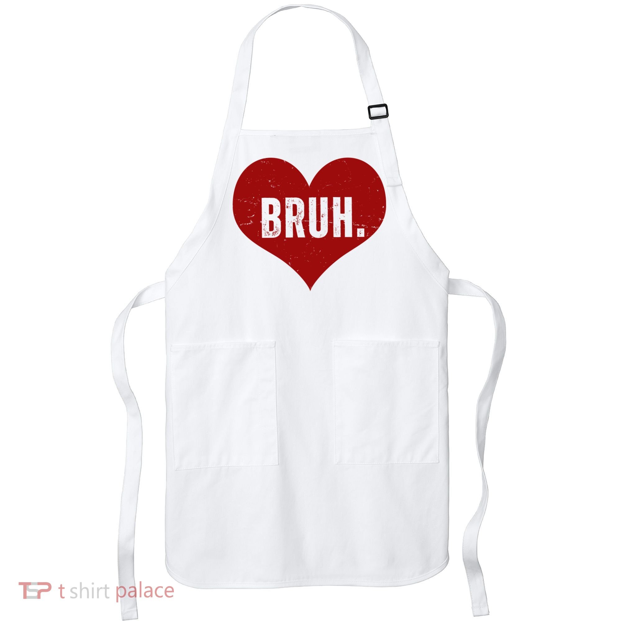Bruh Meme Funny Valentine Apron