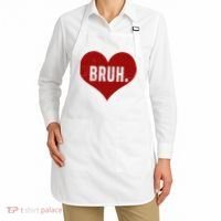 Bruh Meme Funny Valentine Apron thumb 2