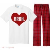 Bruh Meme Funny Valentine Pajama Set thumb 0