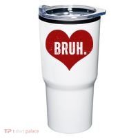 Bruh Meme Funny Valentine Tumbler thumb 0