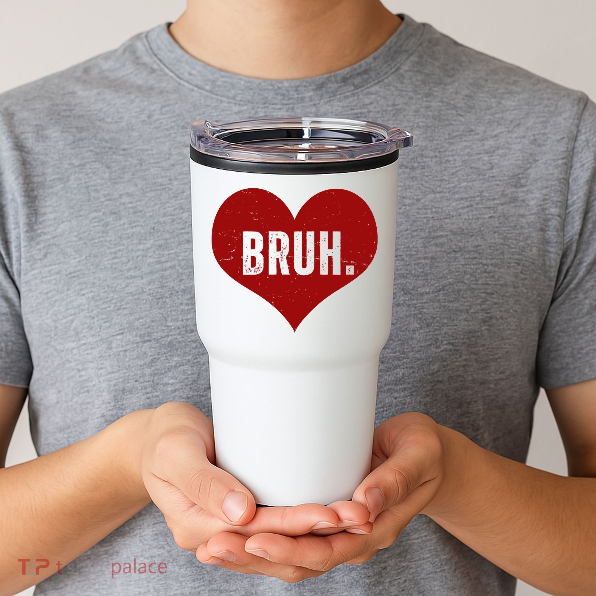 Bruh Meme Funny Valentine Tumbler
