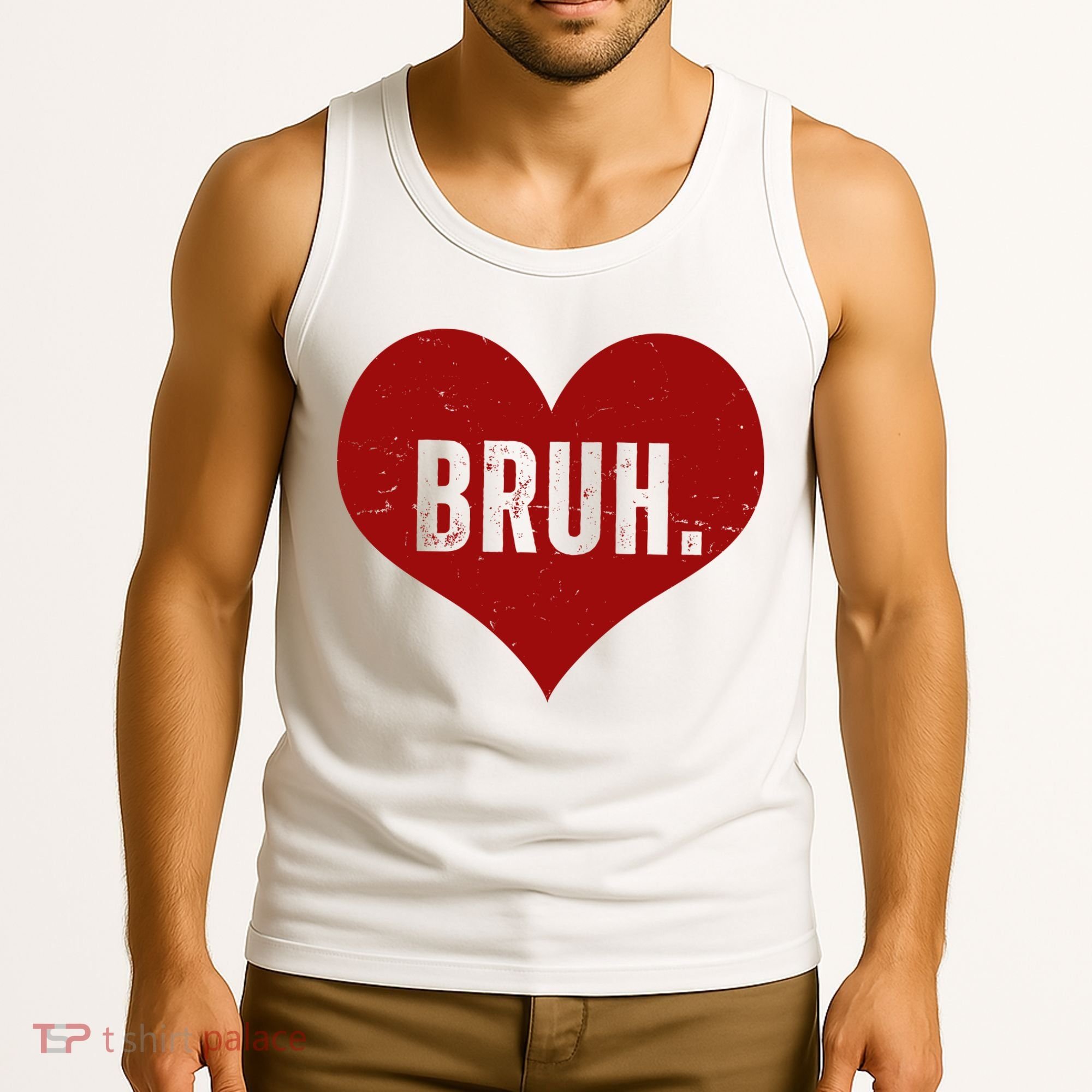 Bruh Meme Funny Valentine Tank Top
