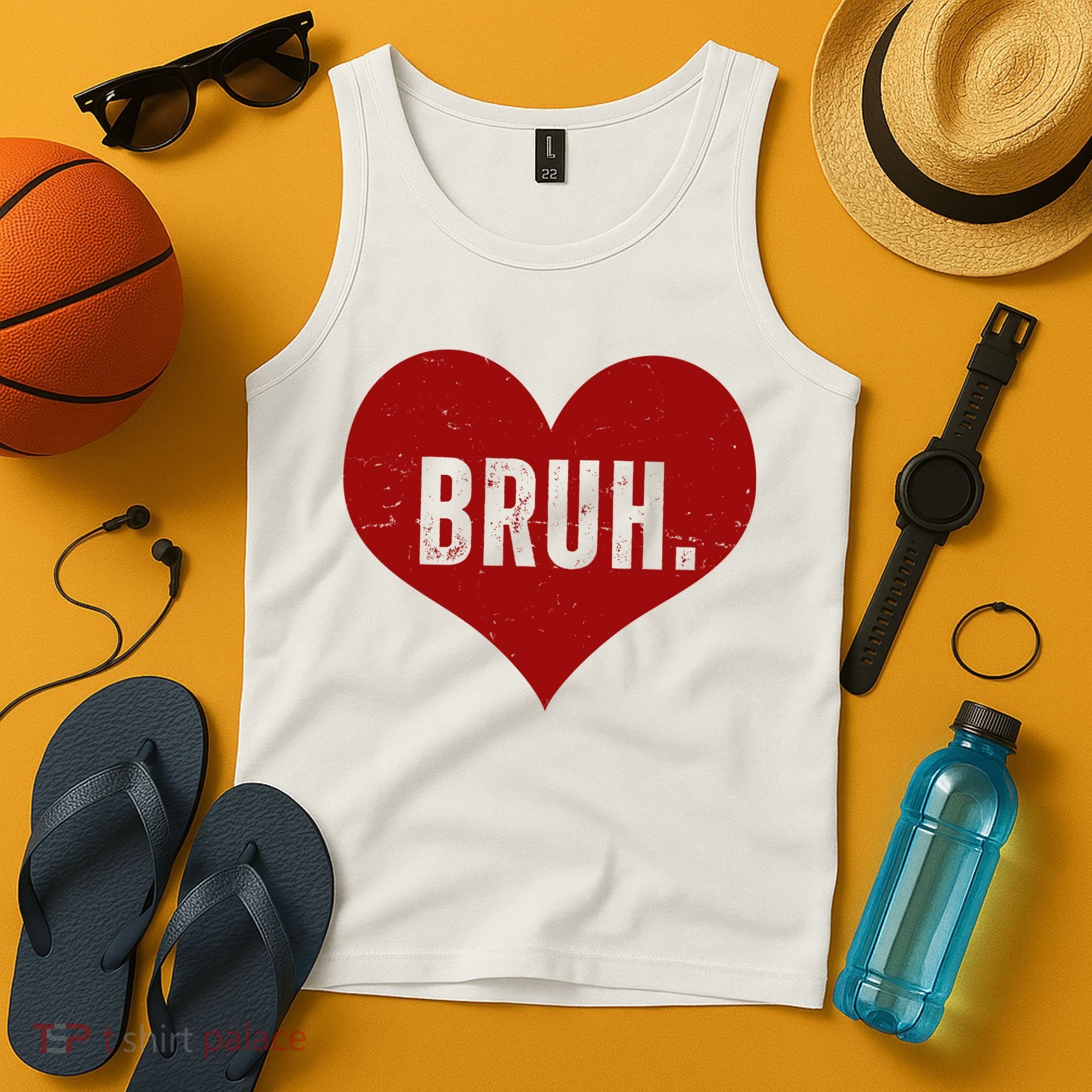 Bruh Meme Funny Valentine Tank Top