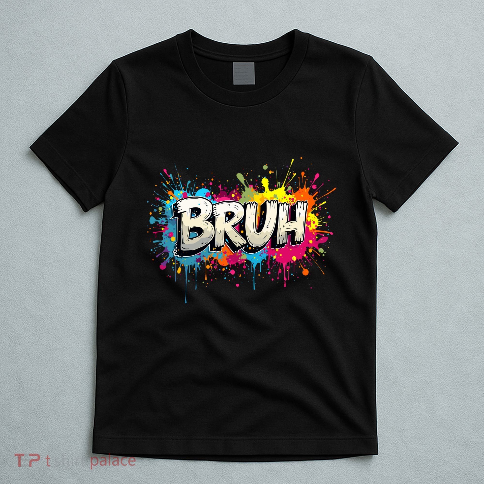 Bruh Meme Funny Saying Teens Graffiti Aesthetic T-Shirt