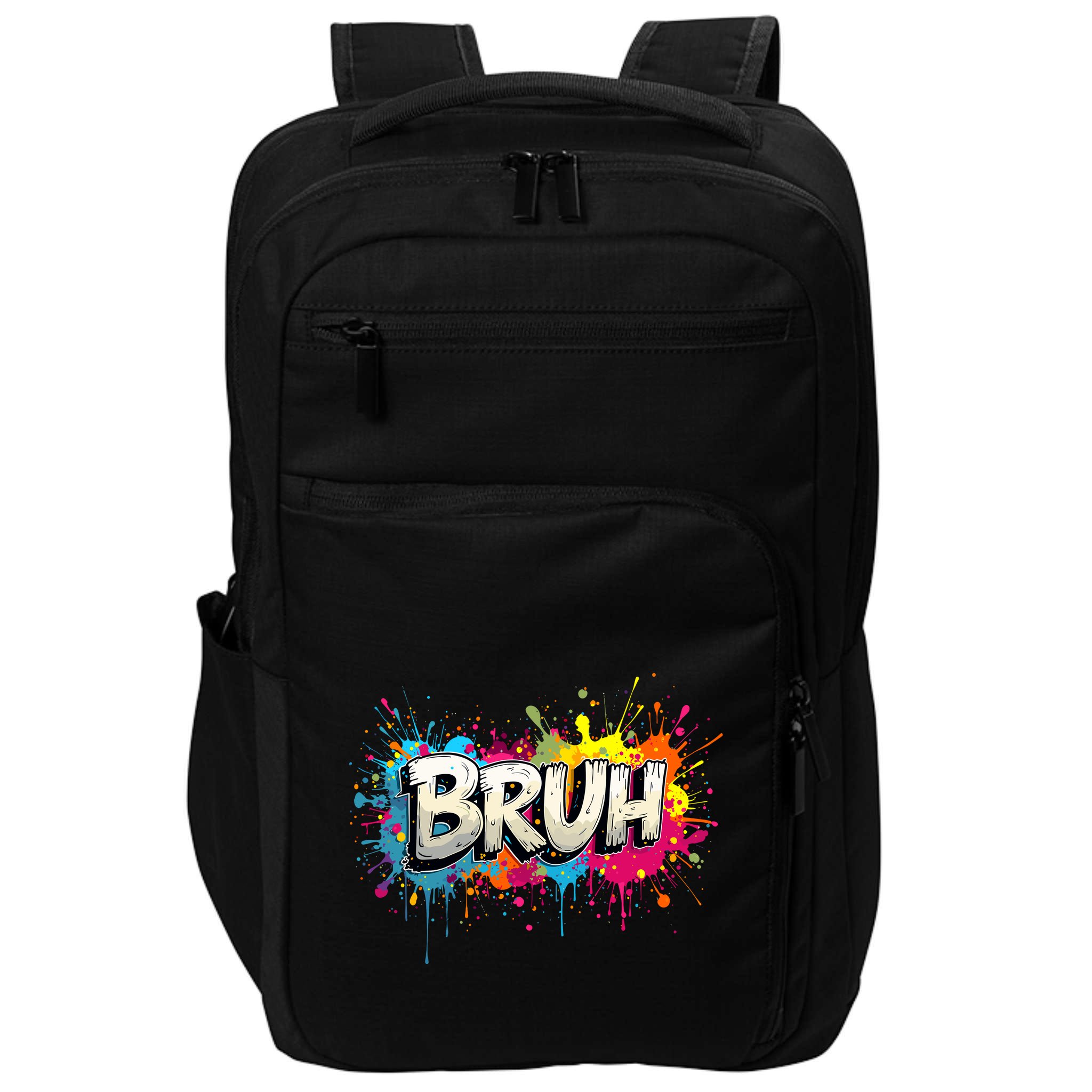 Bruh Meme Funny Saying Teens Graffiti Aesthetic Impact Tech Backpack