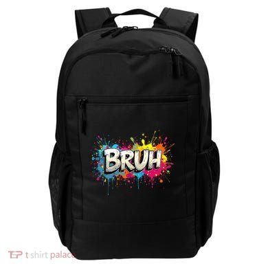 Bruh Meme Funny Saying Teens Graffiti Aesthetic Backpack