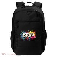 Bruh Meme Funny Saying Teens Graffiti Aesthetic Backpack thumb 0
