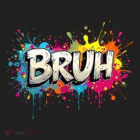 Bruh Meme Funny Saying Teens Graffiti Aesthetic Beanie thumb 2