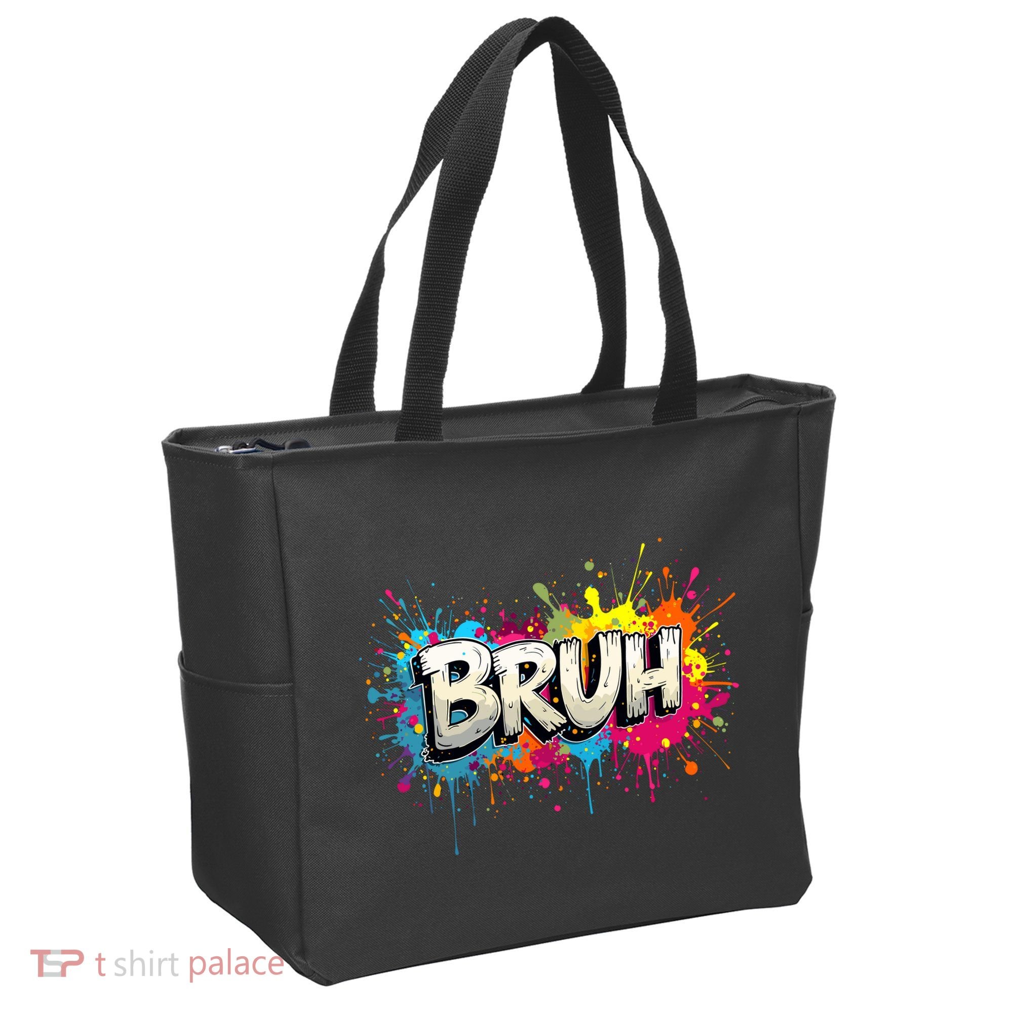 Bruh Meme Funny Saying Teens Graffiti Aesthetic Tote Bag