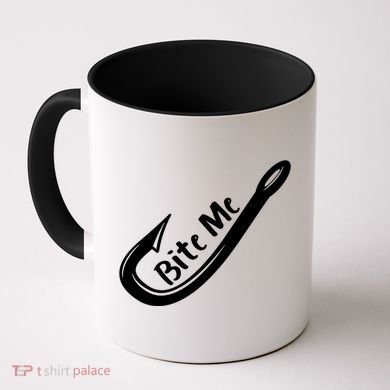 Bite Me Fish Hook Coffee Mug