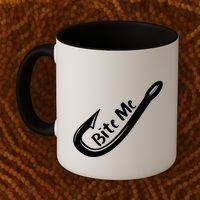 Bite Me Fish Hook Coffee Mug thumb 2